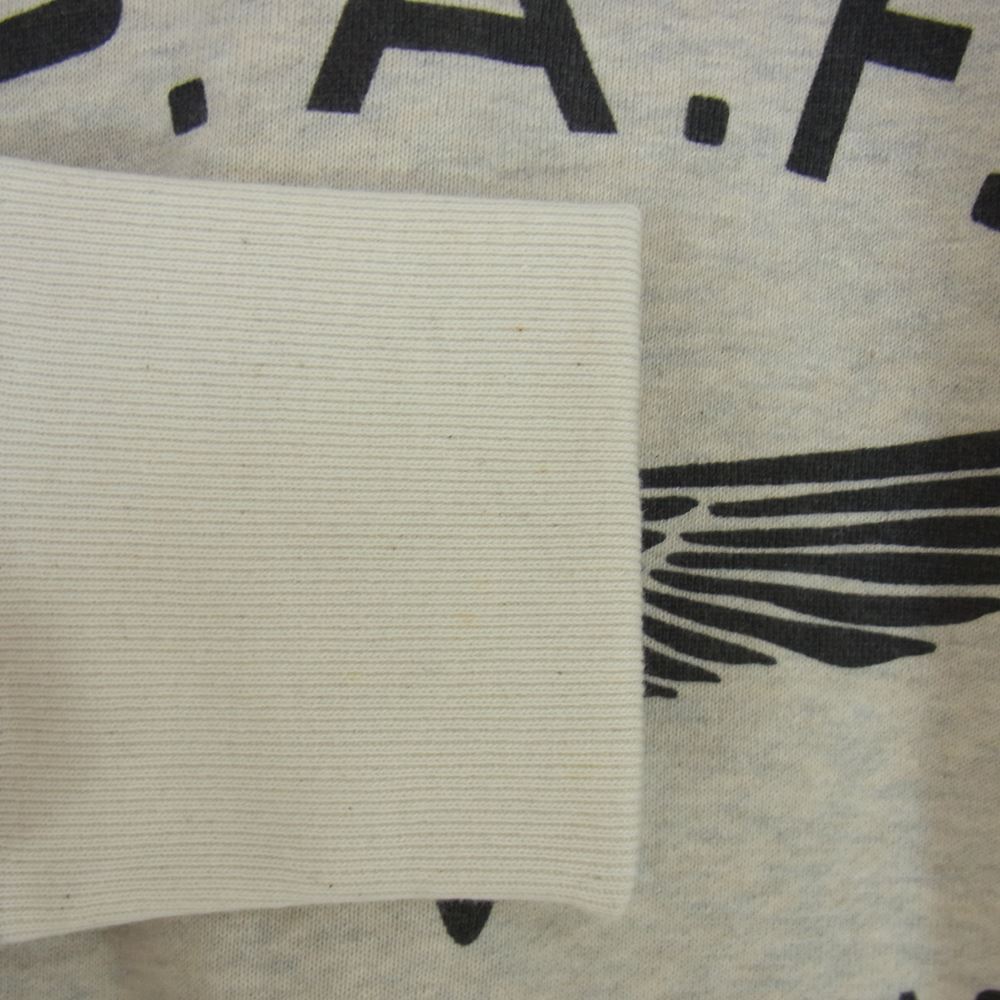 The REAL McCOY'S ザリアルマッコイズ S.P.A.F.S 前V クルーネック スウェット トレーナー グレー系 M【中古】