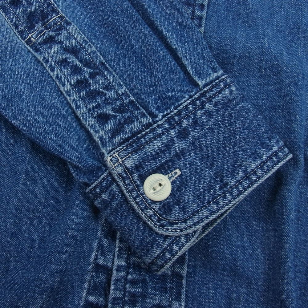 トロフィークロージング デニム ワーク シャツ インディゴブルー系 M【中古】