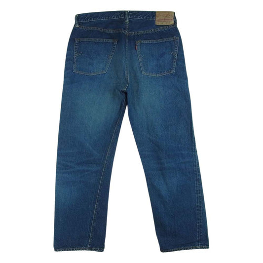 WAREHOUSE ウエアハウス LOT 1101 2ND-HAND USED WASH セコハン 加工 デニム パンツ インディゴブルー系 W34【中古】