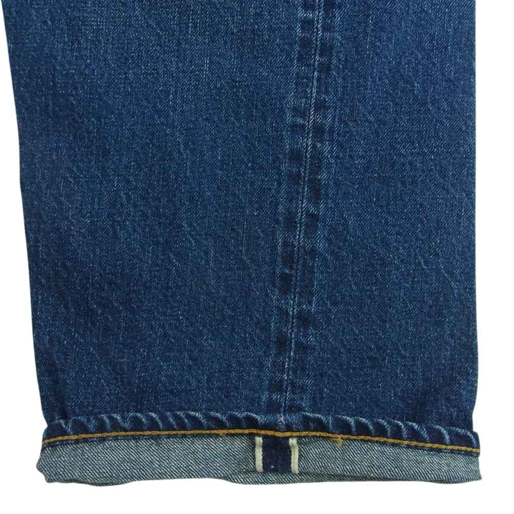 WAREHOUSE ウエアハウス LOT 1101 2ND-HAND USED WASH セコハン 加工 デニム パンツ インディゴブルー系 W34【中古】