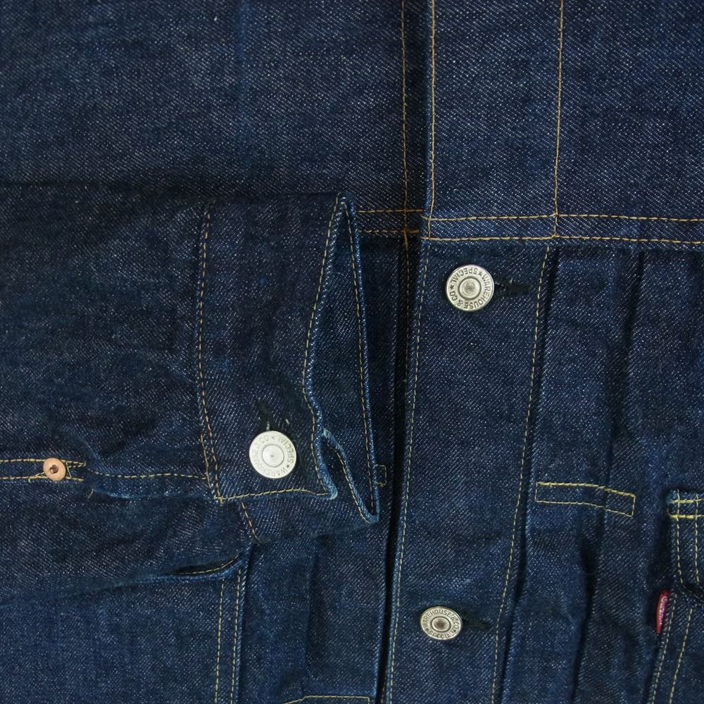 WAREHOUSE ウエアハウス LOT 2002XX 2ND TYPE セカンド タイプ デニム ジャケット 日本製 インディゴブルー系 44【中古】