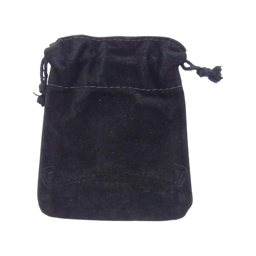 CHROME HEARTS クロムハーツ(原本無) BELTLOOP クロスボールボタン レザー ベルトループ キーループ ブラック系【中古】