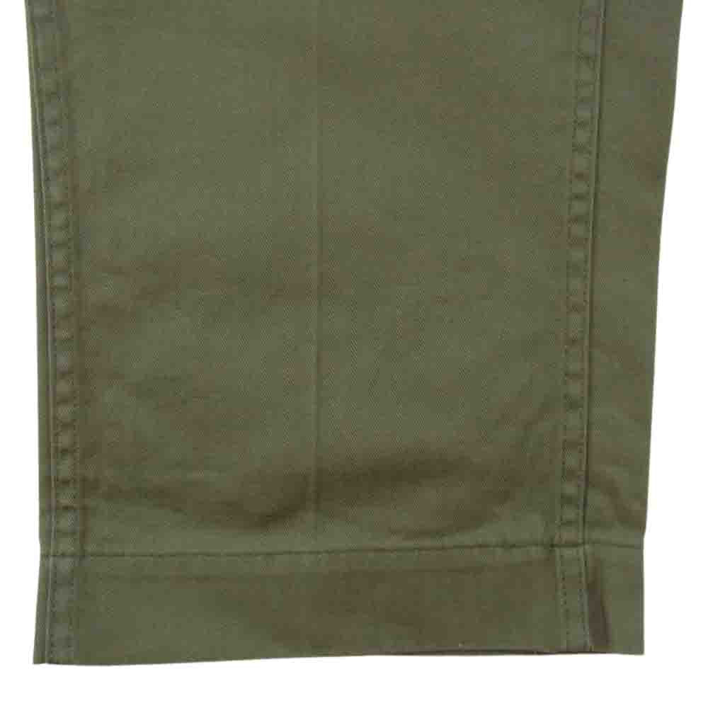 ANATOMICA アナトミカ 530-000-05 chino2 チノ2 ヘリンボーン ボタンフライ トラウザース チノ パンツ カーキ系 32【極上美品】【中古】