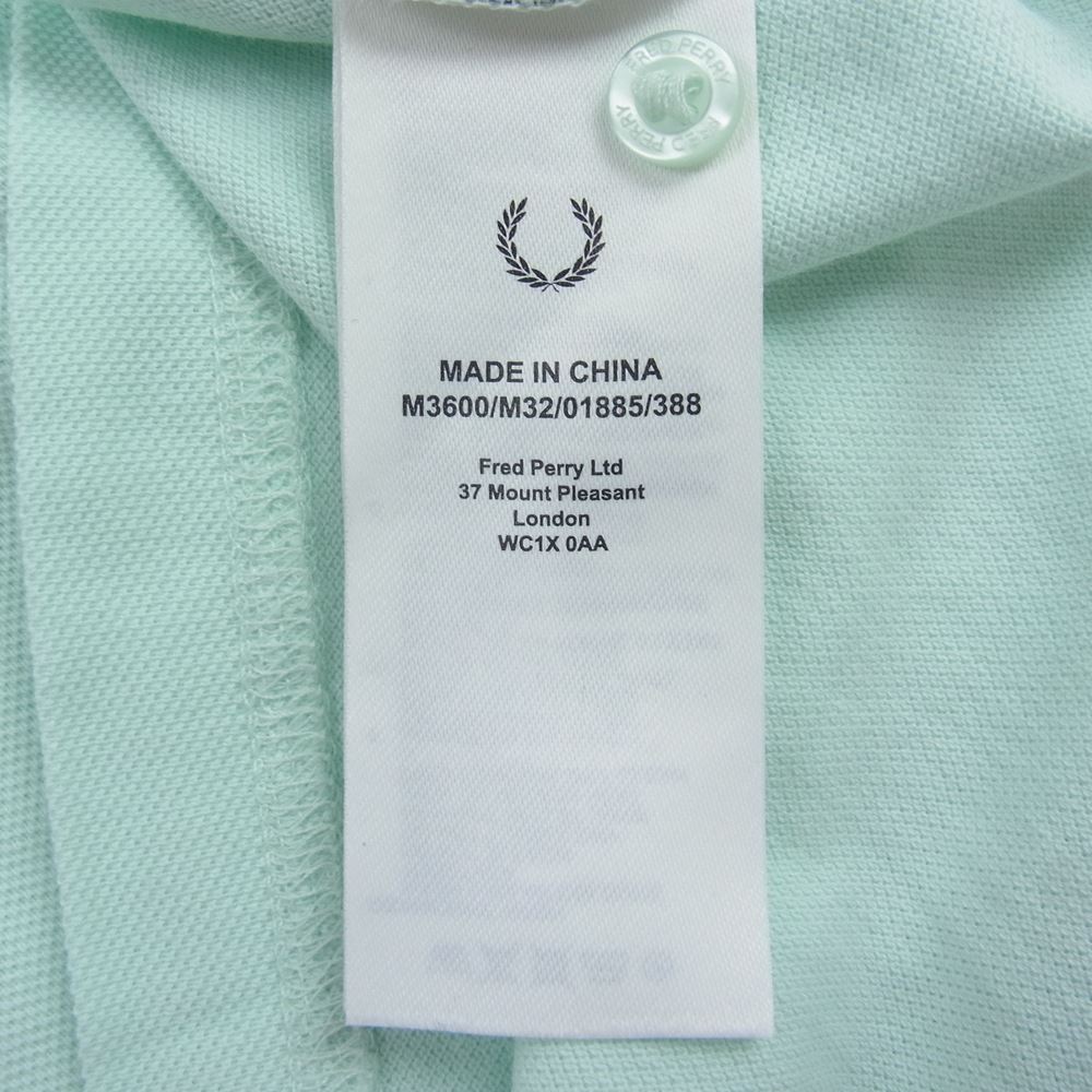 FRED PERRY フレッドペリー ポロシャツ ロゴ刺繍 半袖 L【中古】
