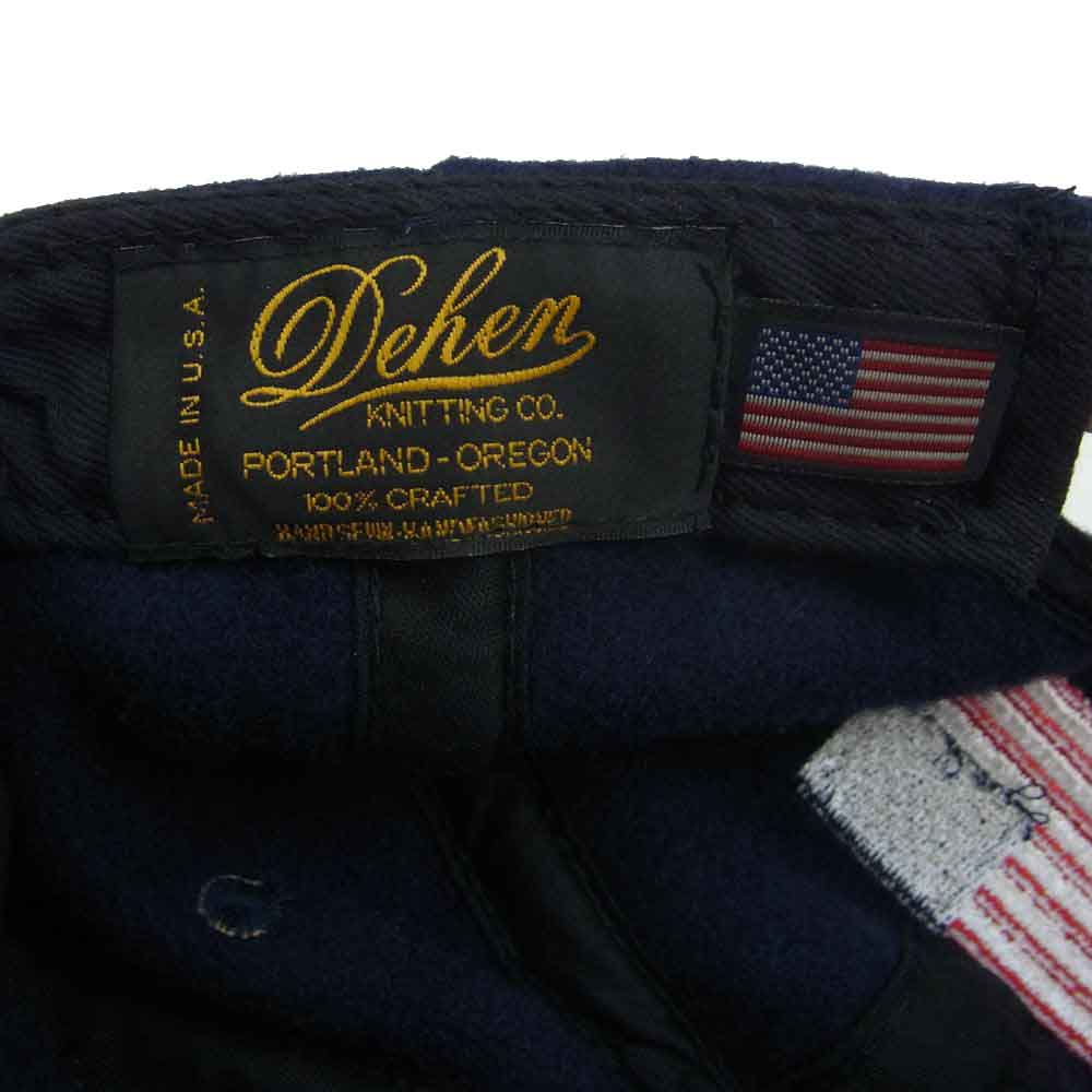 ディーエン USA製 ロゴ キャップ ネイビー系【中古】