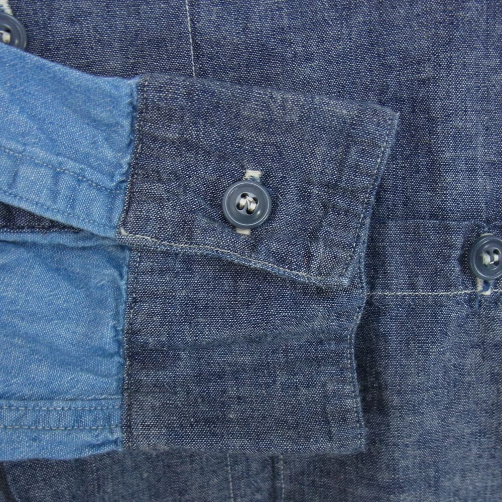 WAREHOUSE ウエアハウス DUCK DIGGER ダックディガー シャンブレー 切替 長袖 シャツ 40【中古】