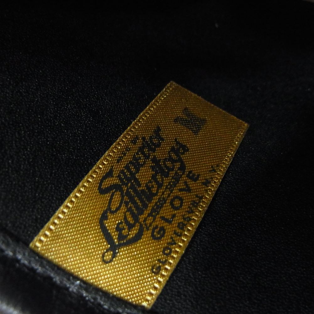 FREEWHEELERS フリーホイーラーズ SUPERIOR LEATHER TOGS Lined Winter Guntlets ガントレット レザー グローブ 手袋 ブラック系 M【中古】
