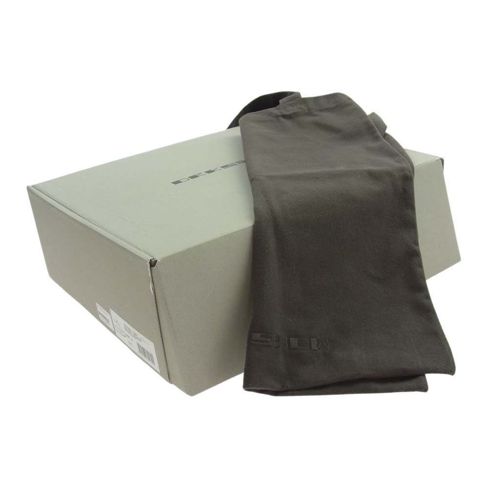 Rick Owens リックオウエンス DU01C6842 DRKSHDW VLES2 ABSTRACT LOW Sneakers ダークシャドウ ハイカット スニーカー ブラック系 43【新古品】【未使用】【中古】