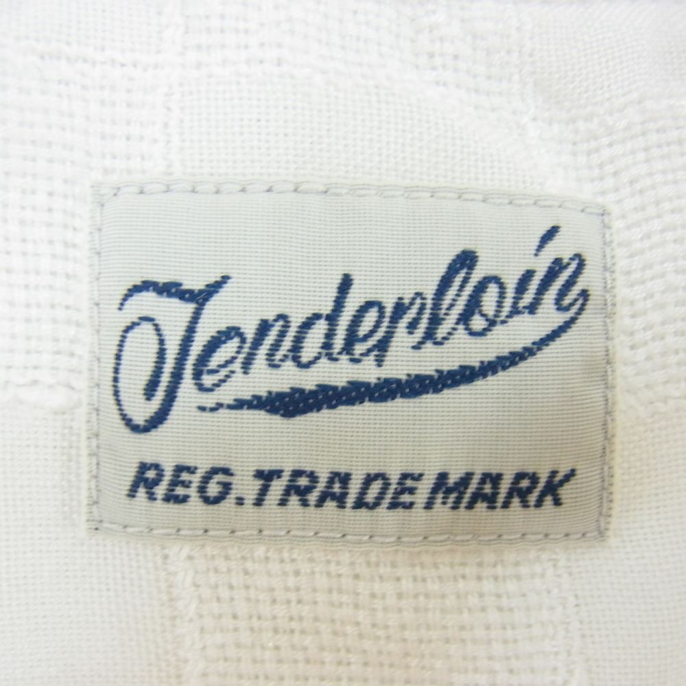 TENDERLOIN テンダーロイン レーヨン オープンカラー 半袖 シャツ ホワイト ホワイト系 L【中古】