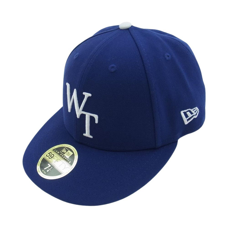 WTAPS ダブルタップス × NEWERA ニューエラ 59FIFTY LOW PROFILE CAP  キャップ 帽子 ブルー系 57.7cm【新古品】【未使用】【中古】