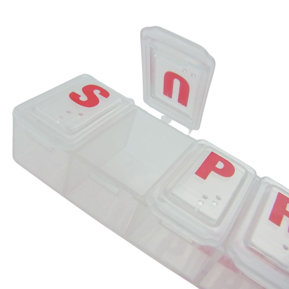 Supreme シュプリーム 15SS Weekday Pillbox シュプリーム ウィークデーピルボックス ピルケース クリア系【新古品】【未使用】【中古】