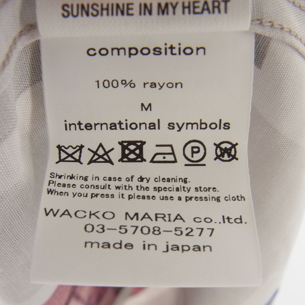 WACKO MARIA ワコマリア 23SS DAVIDE SORRENTI S/S HAWAIIAN SHIRT TYPE1 ダヴィデ・ソレンティ アロハシャツ M【美品】【中古】