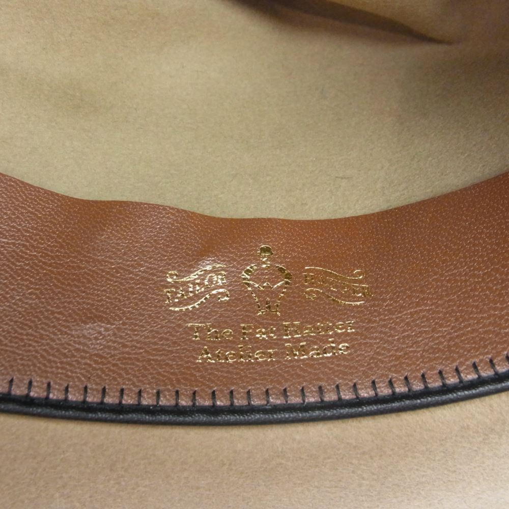 ファットハッター ビーバー ハット 中折れ 帽子 ベージュ系 ベージュ系【中古】