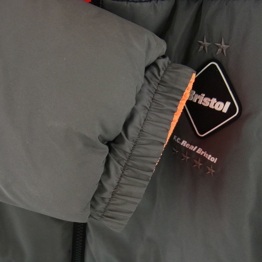 F.C.R.B. エフシーアールビー 19AW FCRB-192040 REVERSIBLE BIG EMBLEM PADDED BLOUSON MLB サンフランシスコ・ジャイアンツ リバーシブル ビッグ エンブレム パデッド ブルゾン グレー系 オレンジ系 XL【美品】【中古】