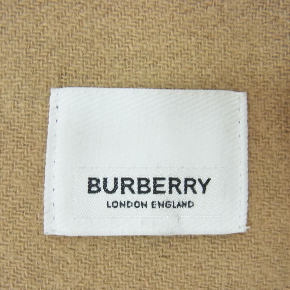 BURBERRY バーバリー 8015549 HALF MEGA CHECKED SCARF TBロゴ リバーシブル ハーフ メガ ノバチェック スカーフ ストール マフラー ブラウン系【中古】