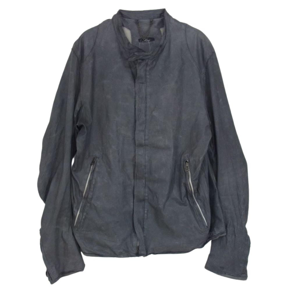 SISII シシ シングル ライダース ジャケット グレー系 M【中古 