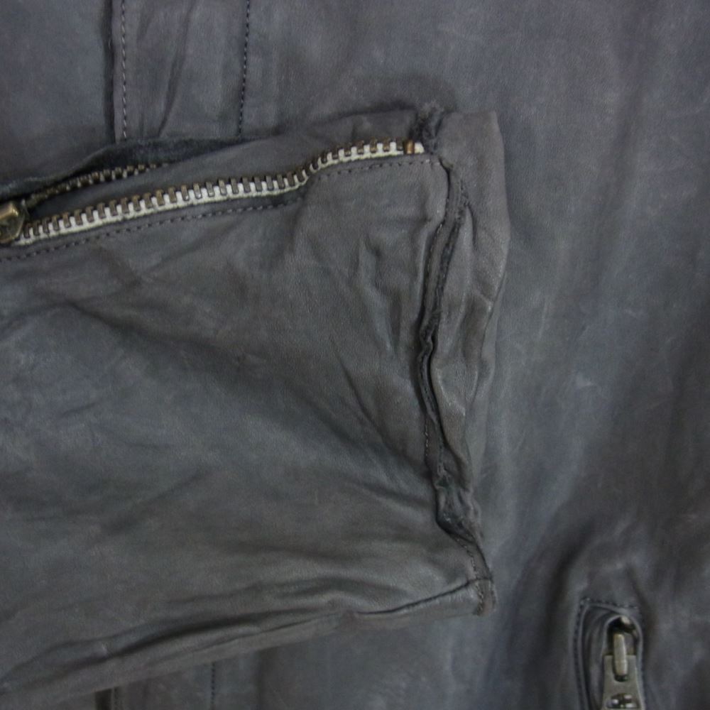 SISII シシ シングル ライダース ジャケット グレー系 M【中古】