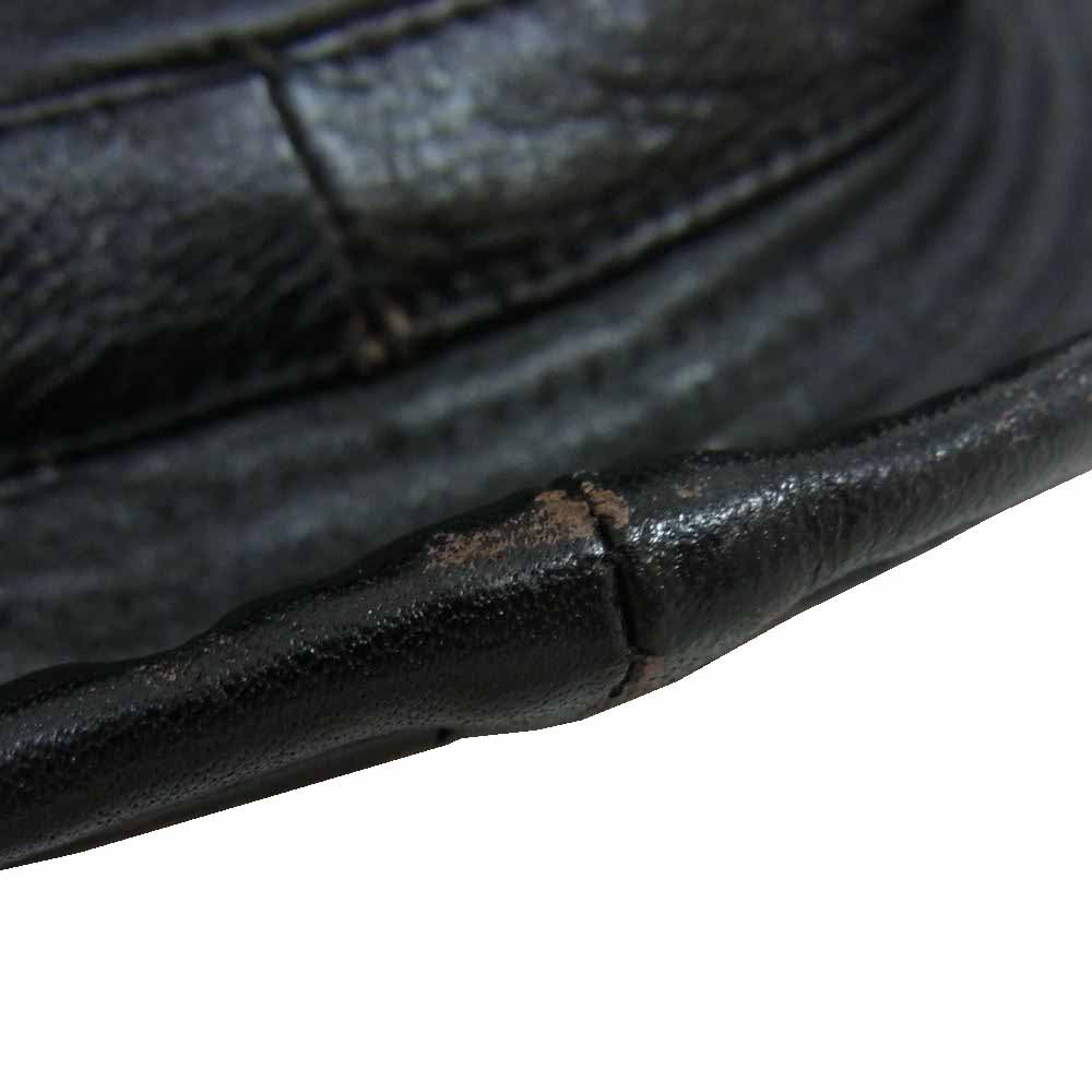 The REAL McCOY'S ザリアルマッコイズ MA18012 JOE McCOY ジョーマッコイ HORSEHIDE PORKPIE HAT ホースハイド ポークパイ レザー ハット 帽子 ブラック系 7 3/4【中古】