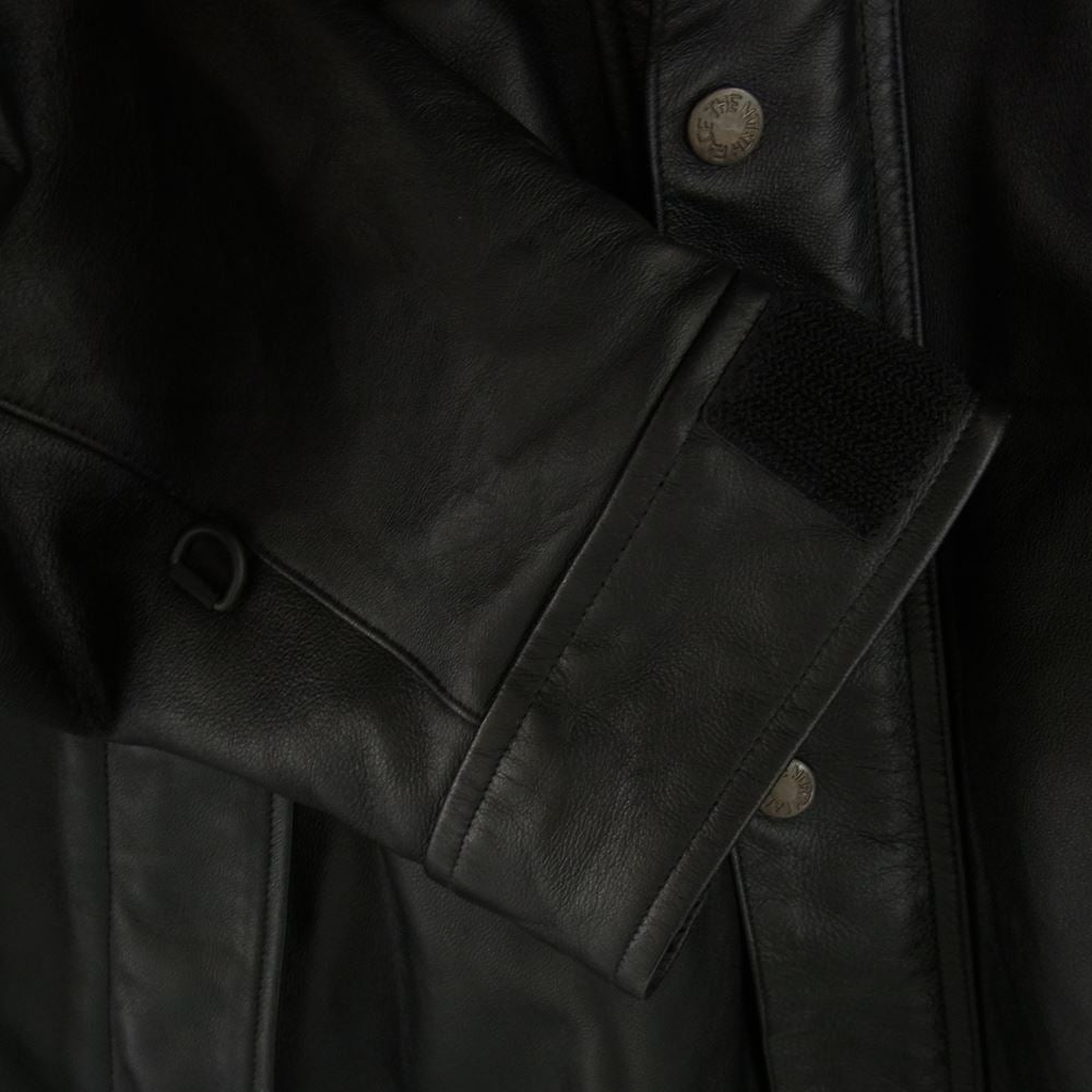 Supreme シュプリーム 18AW NP61807I The North Face Leather Mountain Parka ノースフェイス レザー マウンテン ジャケット ブラック系 L【中古】