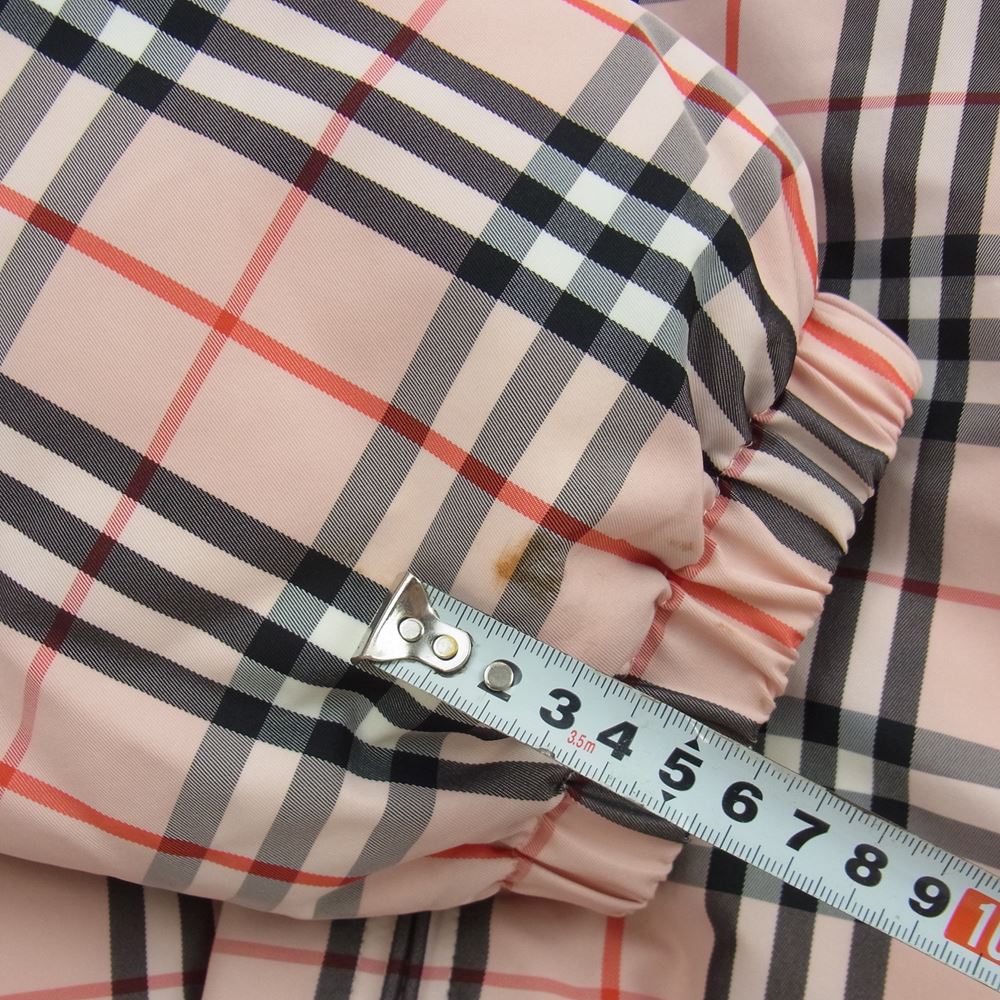 Supreme シュプリーム 22SS × Burberry Shearling Collar Down Puffer Jacket バーバリー シャーリングカラー パフィーダウンジャケット ピンク系 L【中古】