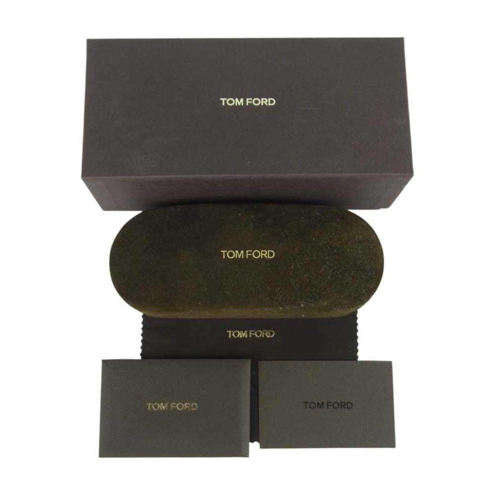 TOM FORD トムフォード TF5466 ウェリントン メガネ 眼鏡 イタリア製 ブラック系 49□22 145【中古】
