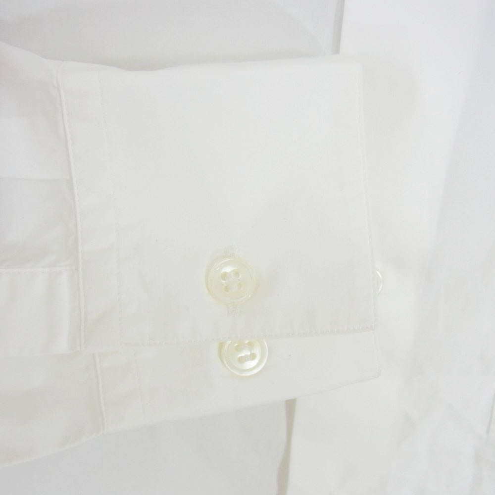 MARNI マルニ 16SS M05DL0008 袖ギャザー 切替 コットン 長袖 シャツ ホワイト系 44【中古】
