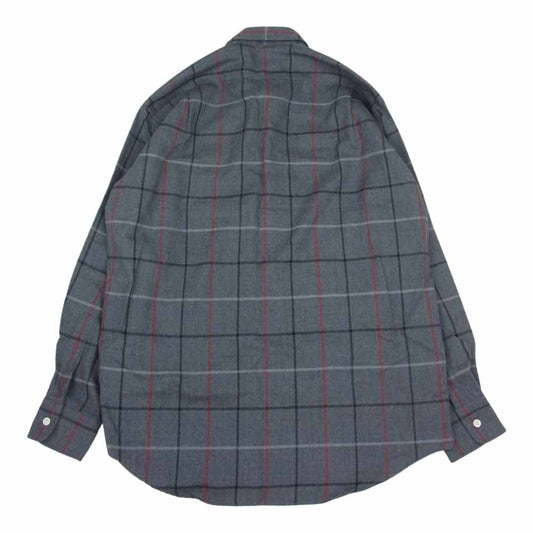 バーバリーズ 長袖 チェック シャツ グレー系 グレー系 L【中古】