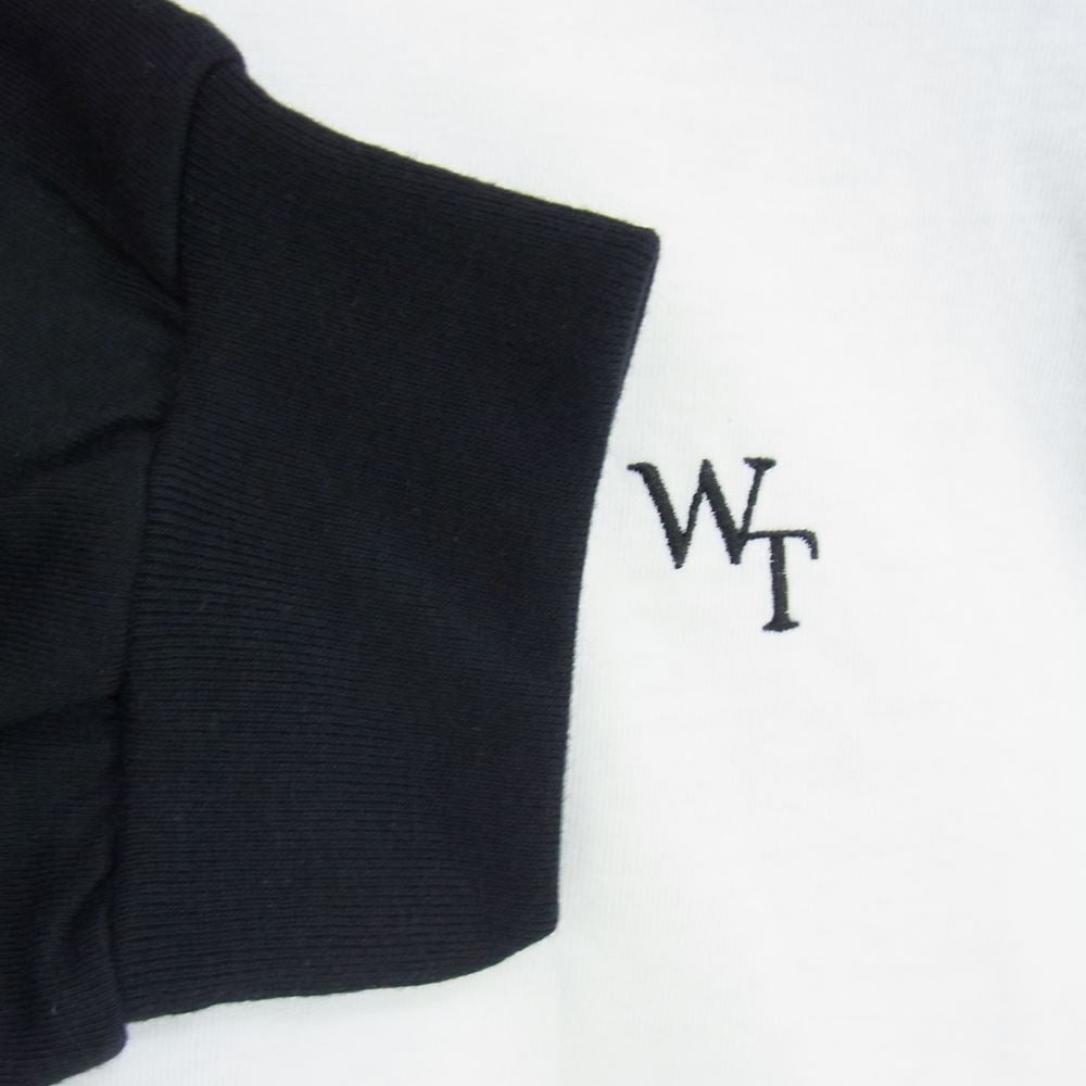 WTAPS ダブルタップス 23SS 231ATDT-CSM19 IAN LS CTPL. LEAGUE NAVY WHITE ロングスリーブ Tシャツ ロンT ブラック系 03【新古品】【未使用】【中古】