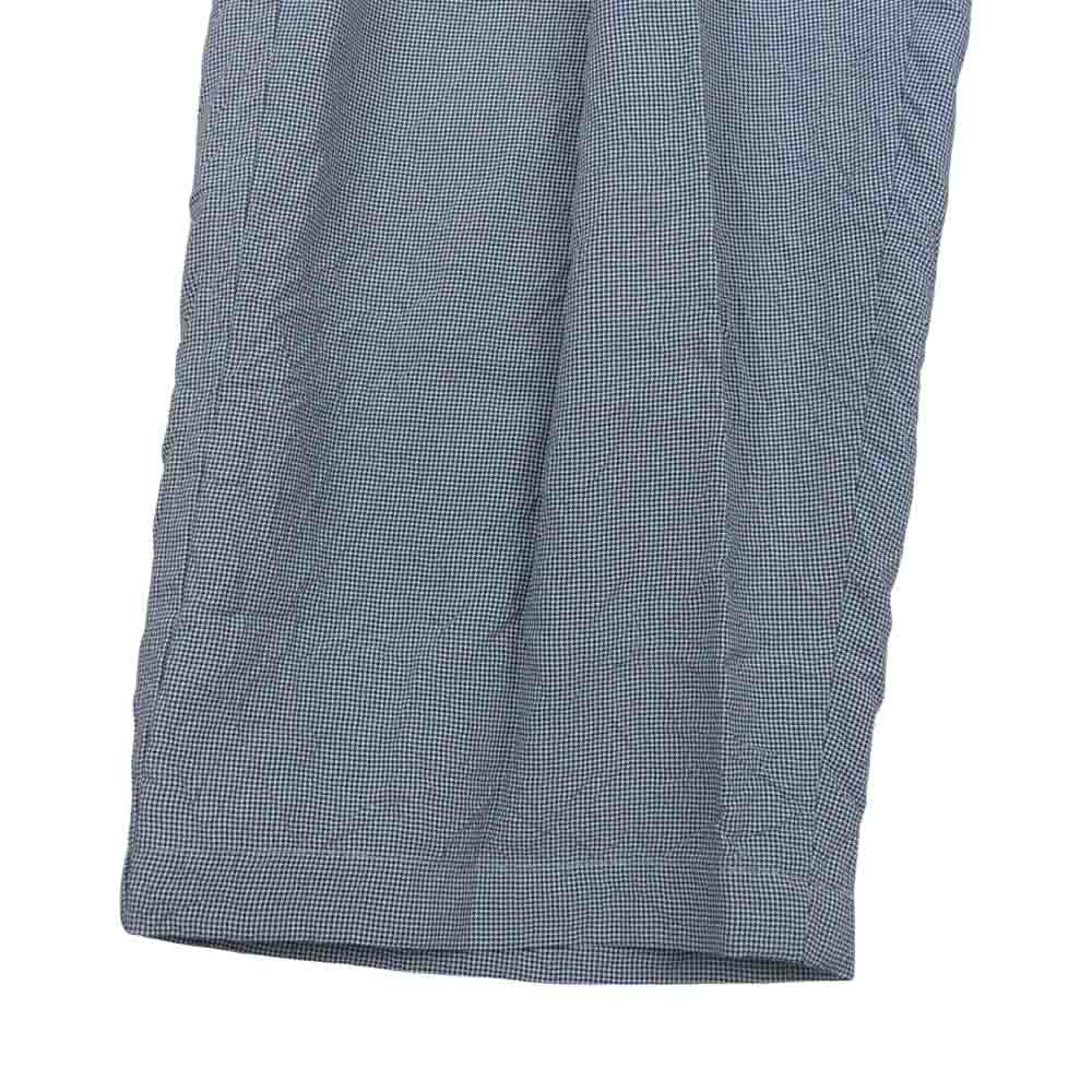 ト―ナイ 23SS TOH23SS-05 PLEAT TROUSERS プリーツ トラウザーズ ハウンズトゥース 千鳥格子 スラックス パンツ ブラック系 2【新古品】【未使用】【中古】
