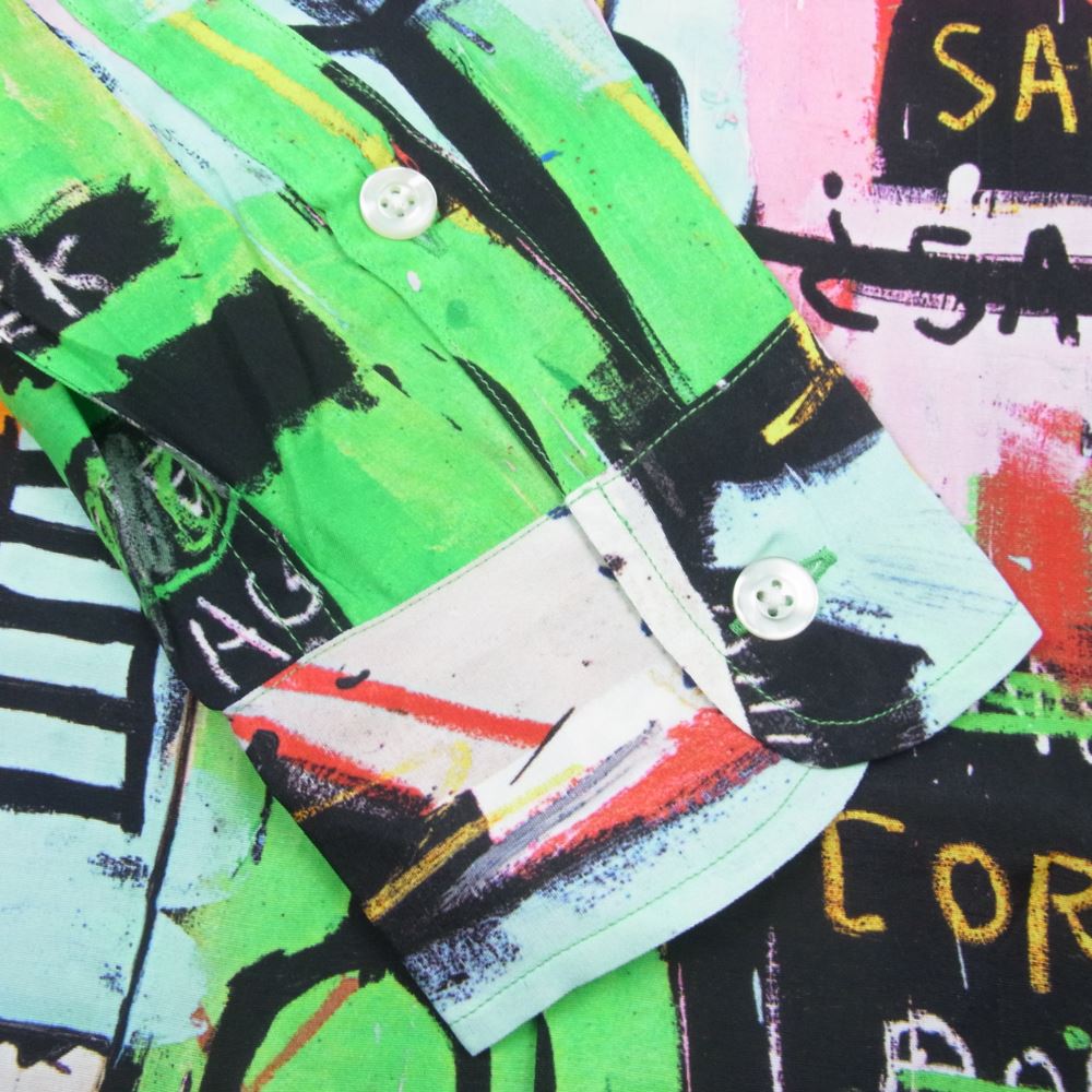 WACKO MARIA ワコマリア 22AW BASQUIAT-WM-HI11 × JEAN-MICHEL BASQUIAT ジャン=ミシェル・バスキア HAWAIIAN SHIRT L/S ハワイアン シャツ 長袖 マルチカラー系 M【新古品】【未使用】【中古】