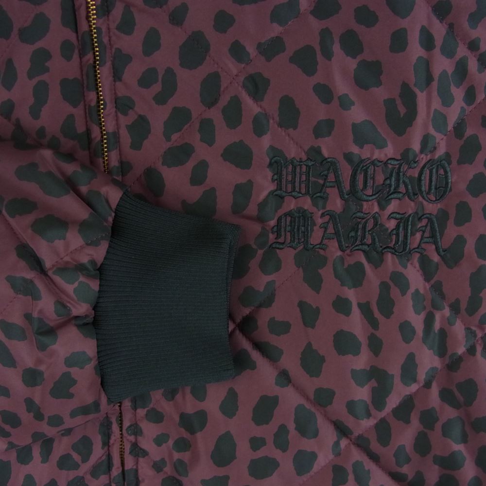 WACKO MARIA ワコマリア 22AW DICKIES-WM-BL07 DICKIES ディッキーズ LEOPARD QUILTED JACKET レオパード ジャケット ブルゾン BURGUNDY L【新古品】【未使用】【中古】