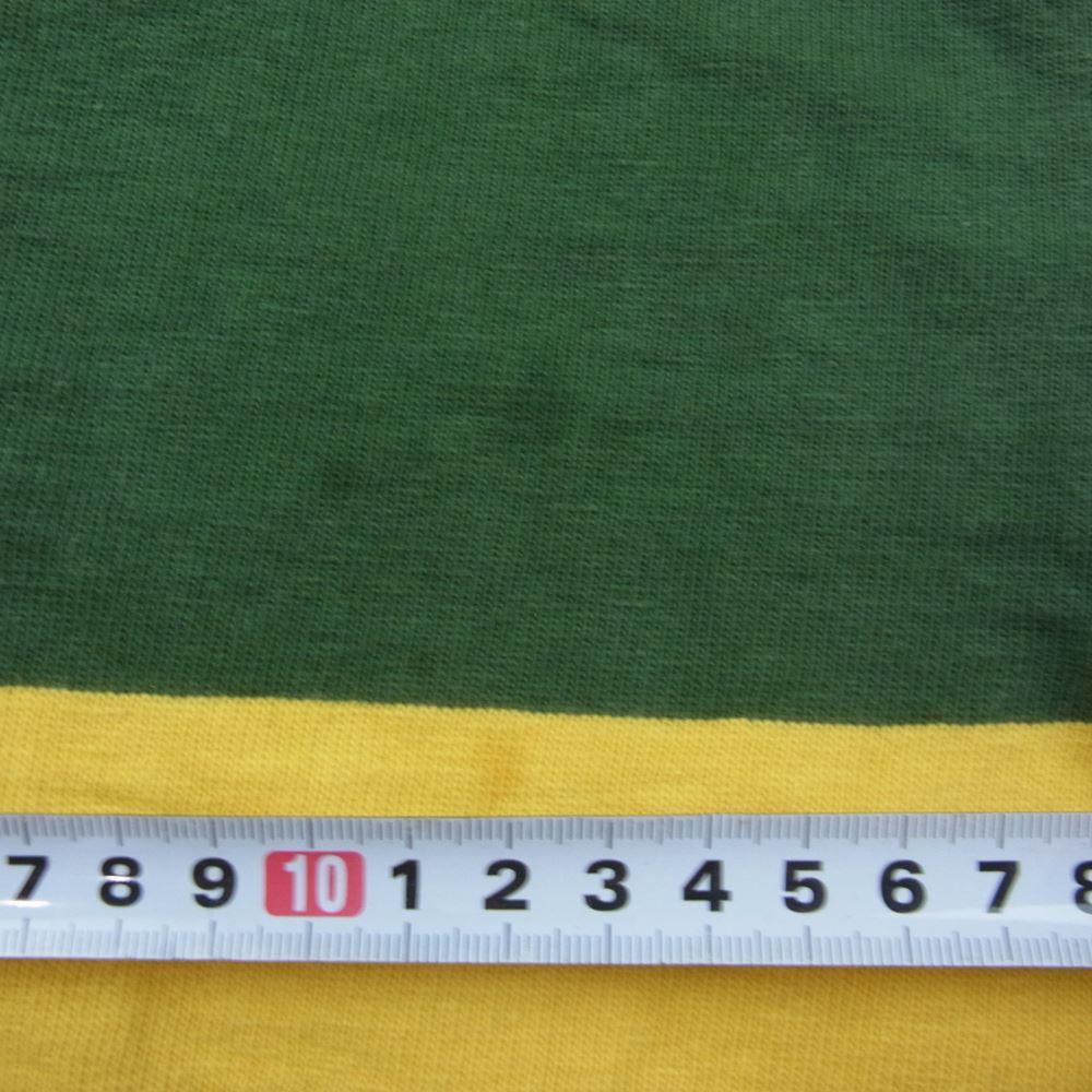 The REAL McCOY'S ザリアルマッコイズ CLIMBERS’ STRIPED RUGBY SHIRT ラガー シャツ グリーン系 M【中古】