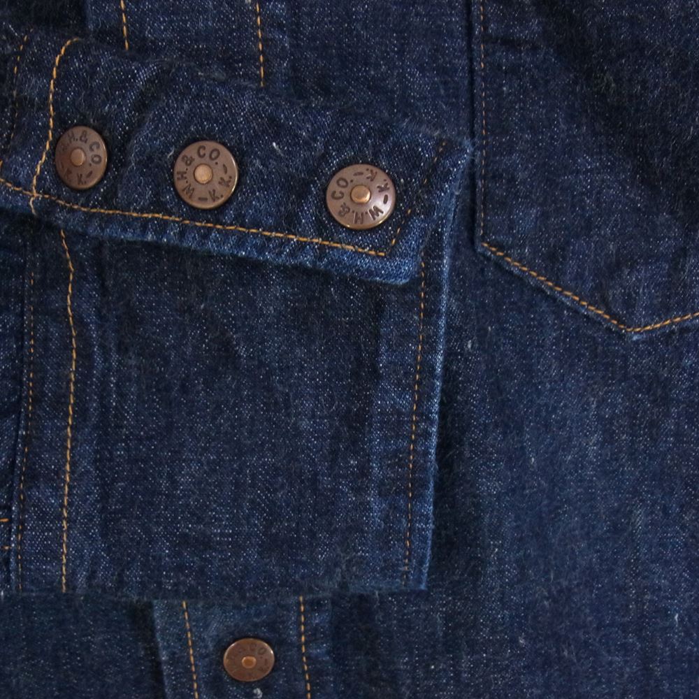 WAREHOUSE ウエアハウス 22SS LOT 3038 DENIM WESTERN SHIRTS デニム ウエスタ ン シャツ インディゴブルー系 38【中古】