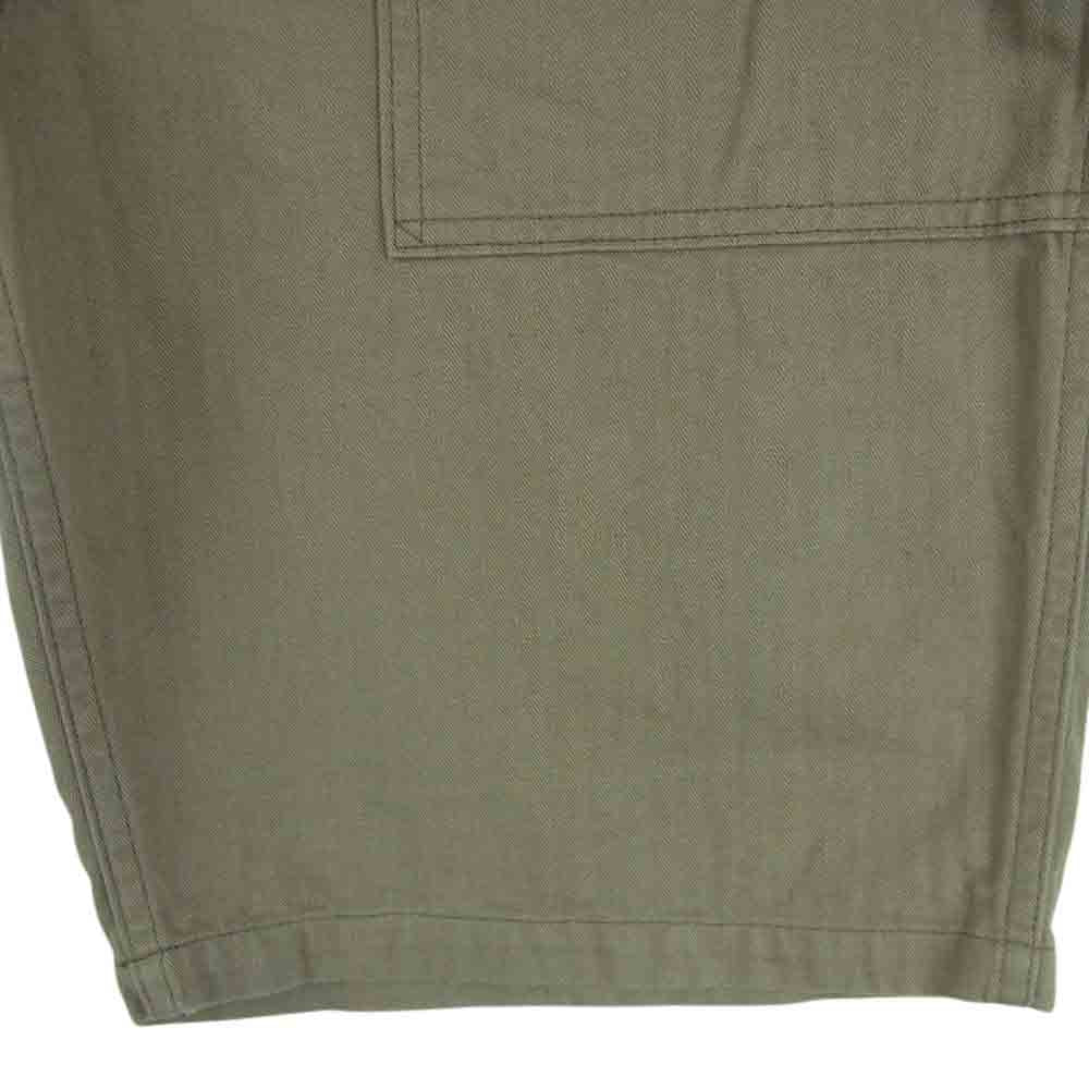WAREHOUSE ウエアハウス Lot 1218 MILITARY HERRINGBONE SHORTS ミリタリー ヘリンボーン ショーツ ベイカー ショート パンツ ブラウン系 32【中古】