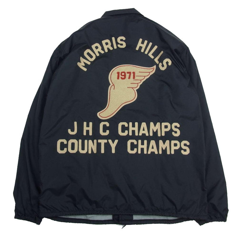 WAREHOUSE ウエアハウス 2170 BODIES MORRIS HILLS COACH JACKET ワッペン コーチ ジャケット ブラック系  XL【中古】