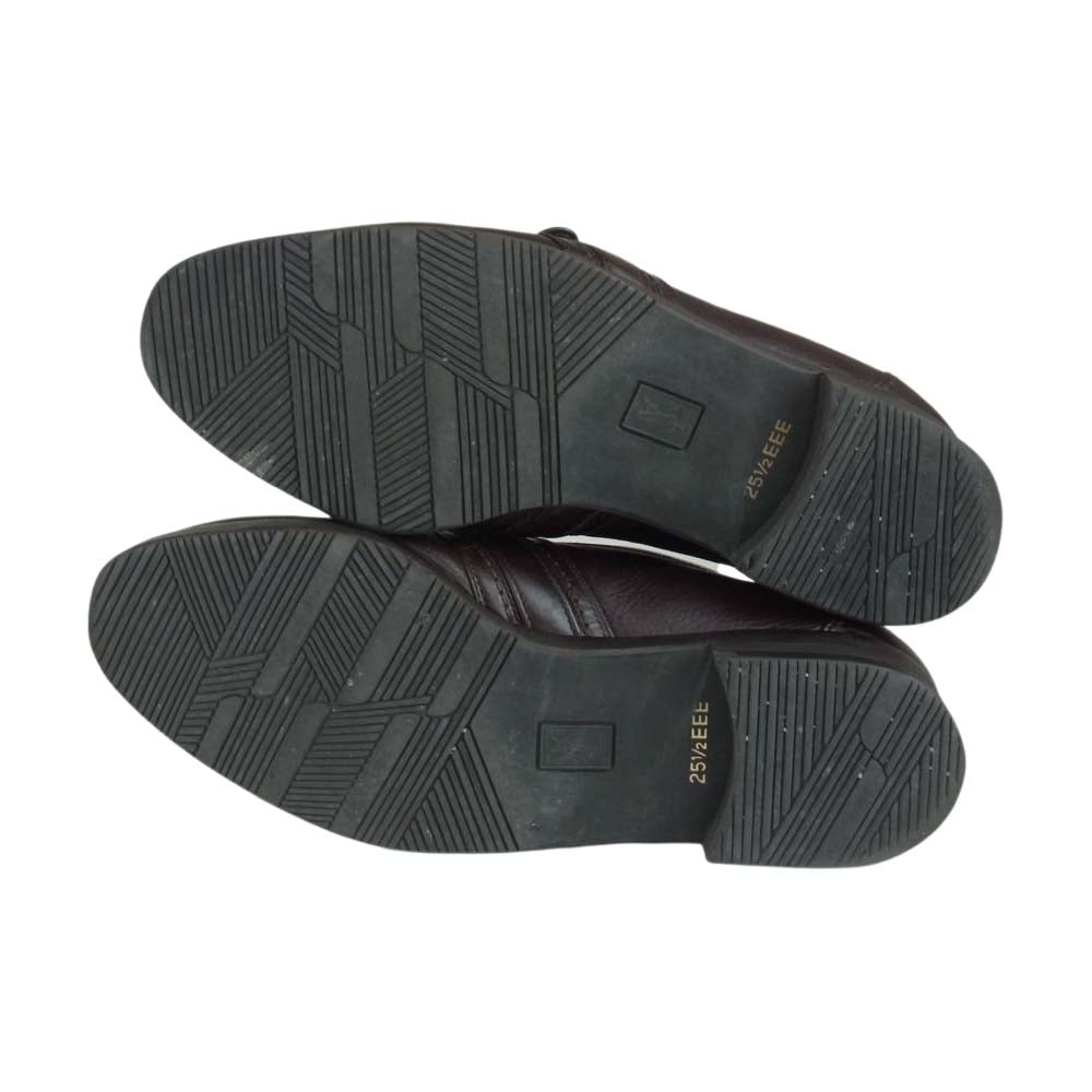 SAINT LAURENT サンローラン キルト タッセル ローファー ブラウン系 25.5【中古】