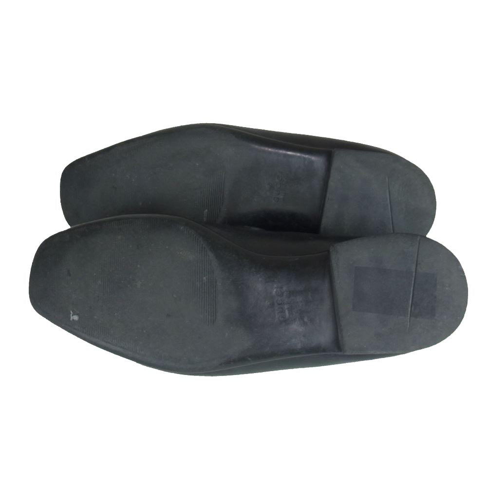 GUCCI グッチ ホース ビット ローファー ブラック系 40【中古】
