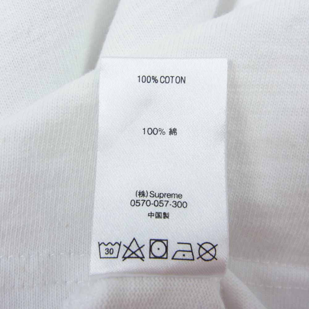 Supreme シュプリーム 20AW Plaid Applique S/S Top アップリケ アーチロゴ チェック Tシャツ ホワイト系 M【中古】