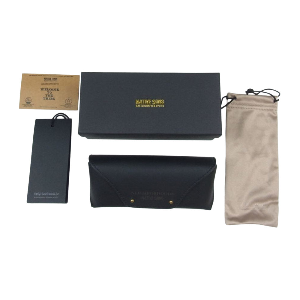 NEIGHBORHOOD ネイバーフッド × NATIVE SONS ネイティヴサンズ 231LINSN-EW02 KOWALSKI サングラス ブラック系 49□21.5-146【中古】