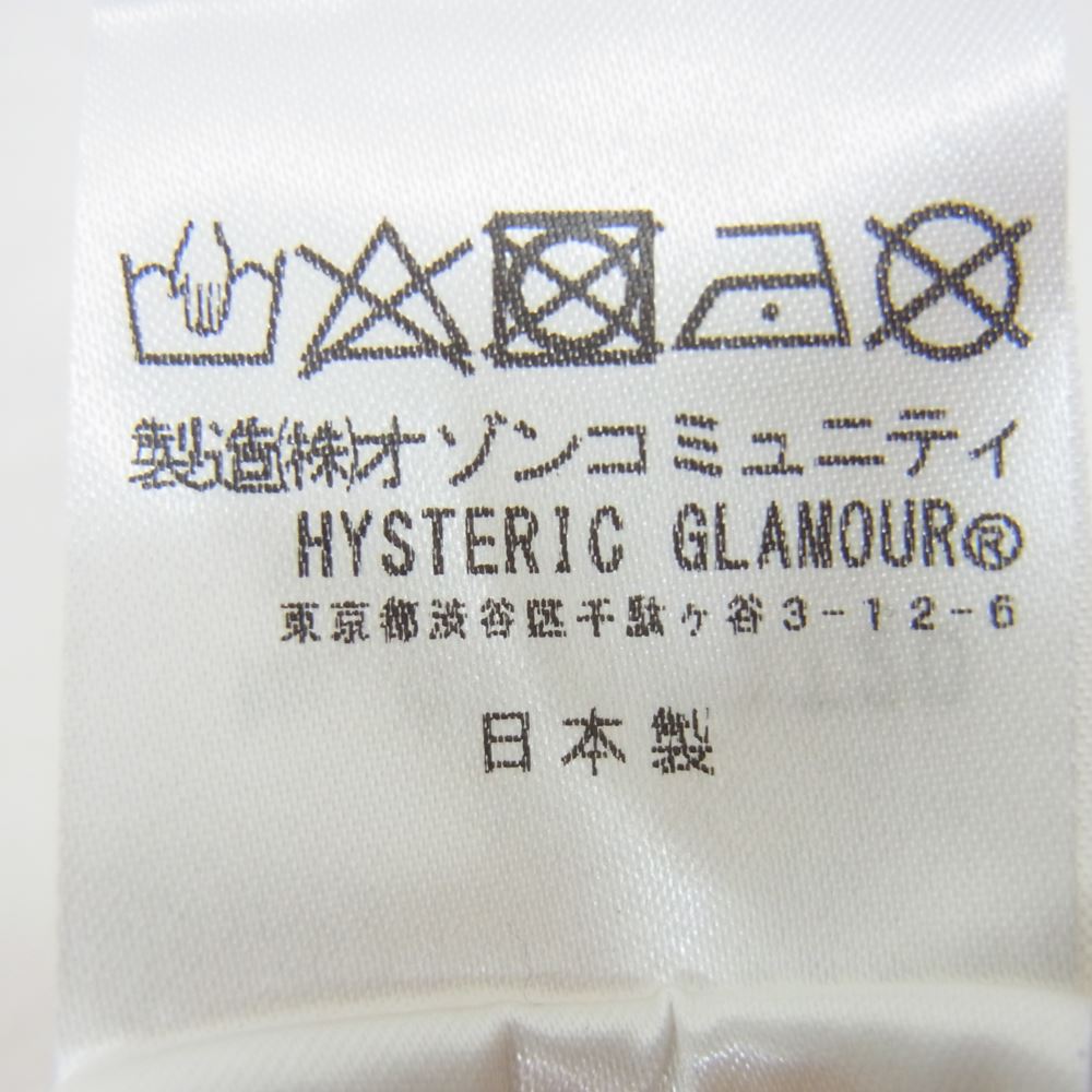 HYSTERIC GLAMOUR ヒステリックグラマー 21SS 02212CT20 × Lewis Leathers ルイスレザー サークルスカル ロッカーズ グラフィック プリント Tシャツ ホワイト系 S【中古】