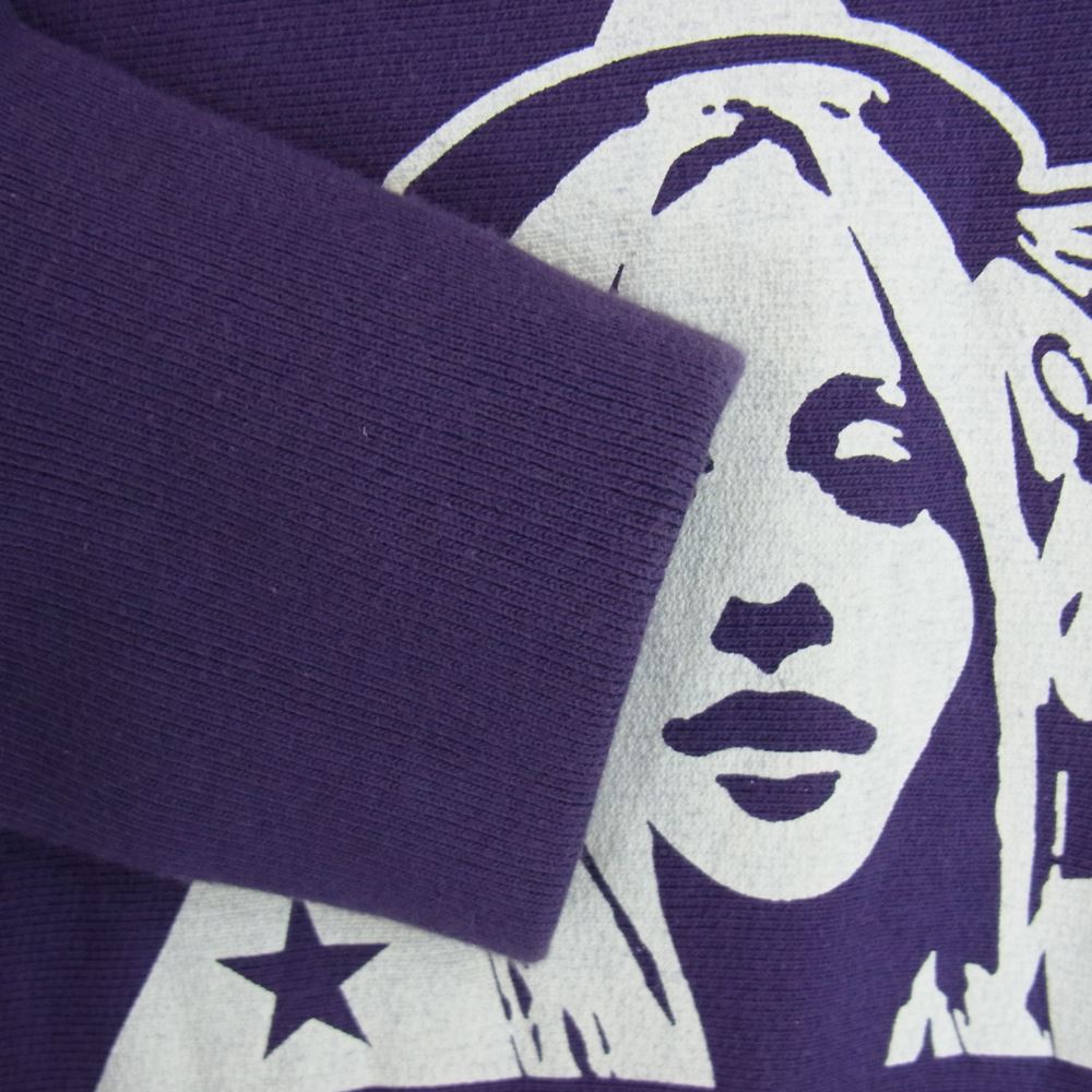 HYSTERIC GLAMOUR ヒステリックグラマー 02193CF08 TRIANGLE WOMAN トライアングル ウーマン パーカー フーディー パープル系 M【中古】