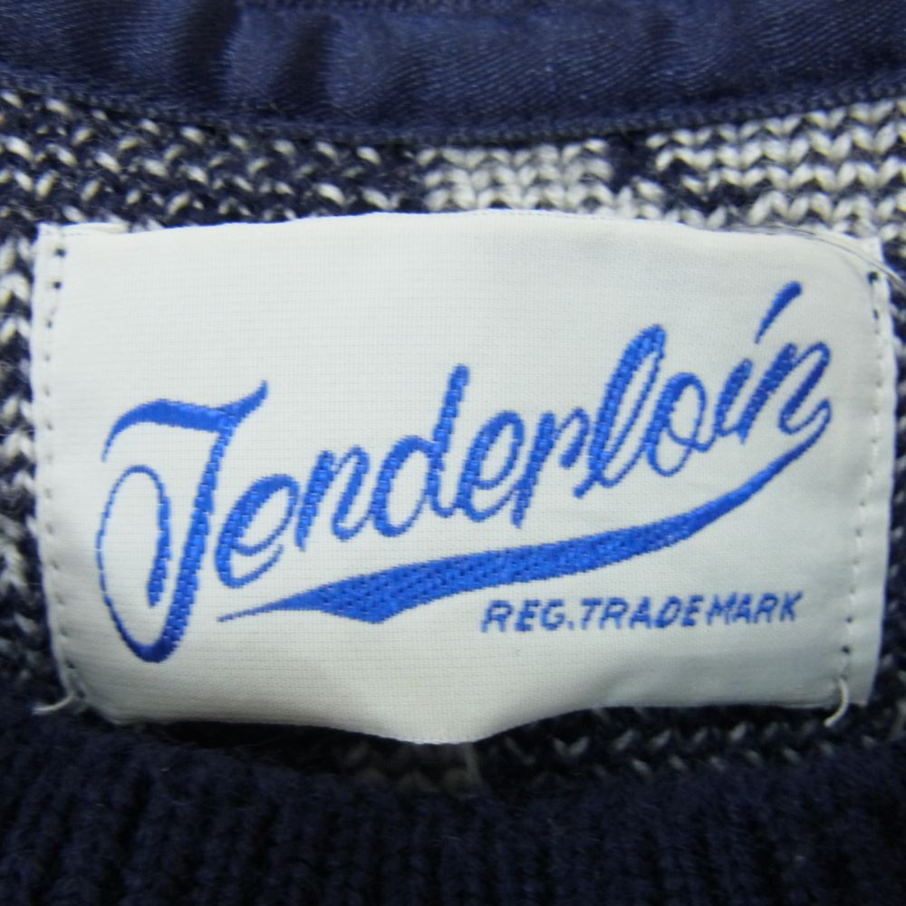 TENDERLOIN テンダーロイン 13AW T-SWEATER D ウール ニット セーター トナカイ ネイビー系 M【中古】