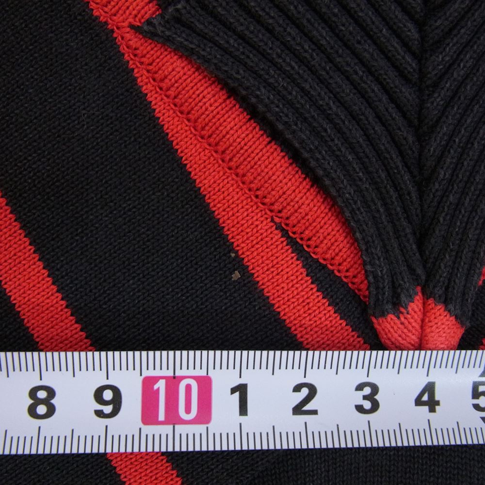 Vivienne Westwood ヴィヴィアンウエストウッド RED LABEL レッドレーベル 切替 ボーダー ニット セーター レッド系 2【中古】
