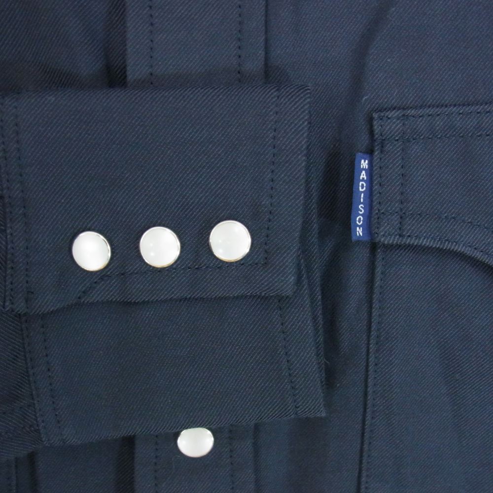 MADISON BLUE マディソンブルー 18AW MB184-5014 トップ コンチョボタン レーヨン ウェスタンシャツ ネイビー系 1【極上美品】【中古】