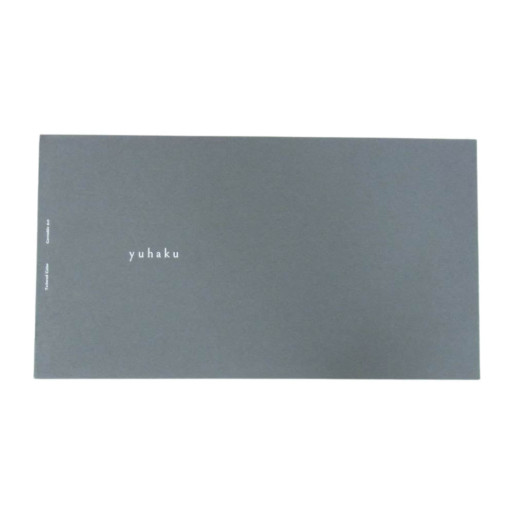 ユハク YVE110 Veratula カーフスキン レザー ロング ウォレット ブルー系【中古】