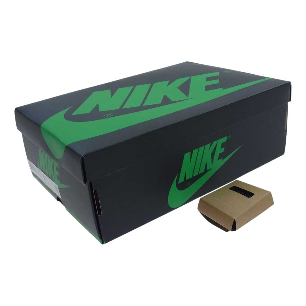 NIKE ナイキ DZ5485-031 1 RETRO HIGH OG Black and Lucky Green 1 レトロ ハイ ラッキーグリーン ハイカット スニーカー ホワイト系 グリーン系 27.5cm【新古品】【未使用】【中古】