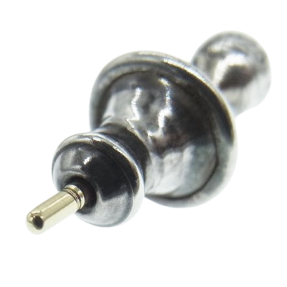 CHROME HEARTS クロムハーツ(原本無) STUD CRS BALL MINI ミニ クロスボール スタッド ピアス シルバー系【中古】