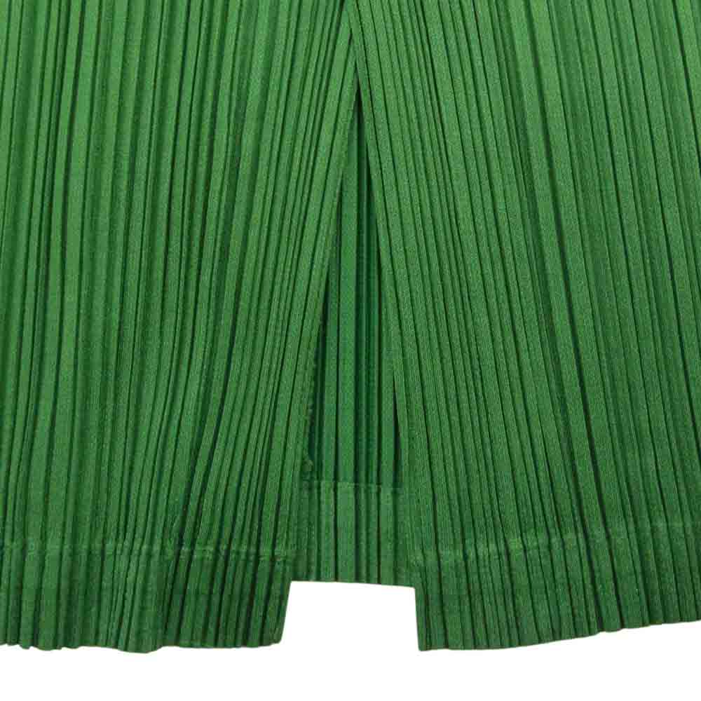PLEATS PLEASE プリーツプリーズ イッセイミヤケ PP61-JG126 プリーツ加工 カーゴポケット スカート グリーン系 1【中古】