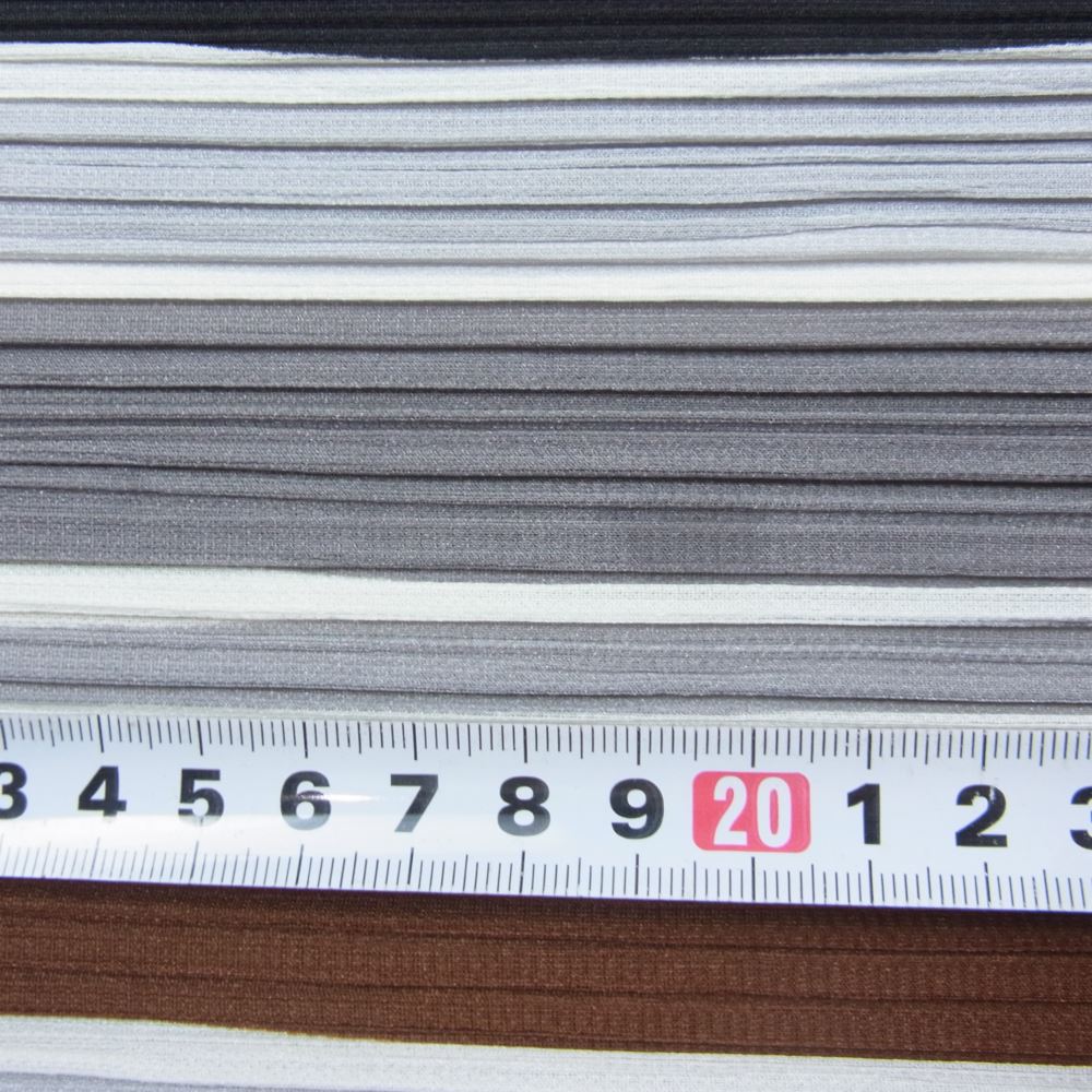 PLEATS PLEASE プリーツプリーズ イッセイミヤケ PP31-JK624 プリーツ加工 横プリーツ ボーダー カットソー 半袖 マルチカラー系 3【美品】【中古】