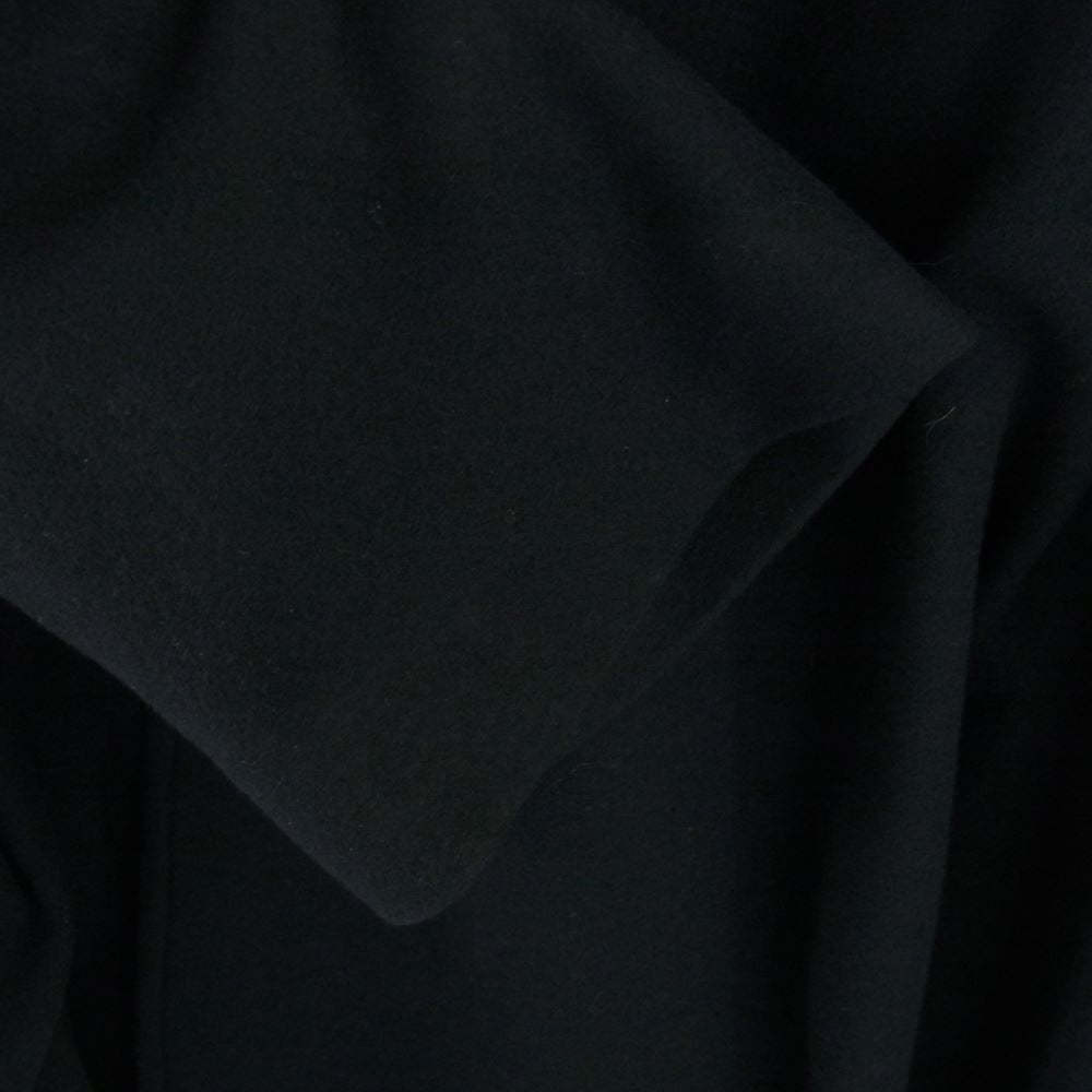 ユハ 21AW 10140104 OVERSIZED PONCHO COAT オーバーサイズ ポンチョ コート ブラック ブラック系 4【新古品】【未使用】【中古】